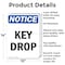 Signmission Key Drop, 10 in W x Rectangle, Aluminum OS-2PACK-NS-A-1014-V-13890 - alternate 4